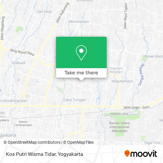 Kos Putri Wisma Tidar map