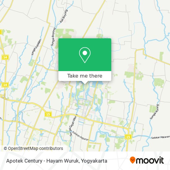 Apotek Century - Hayam Wuruk map