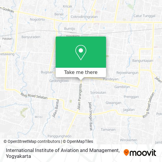 International Institute of Aviation and Management map