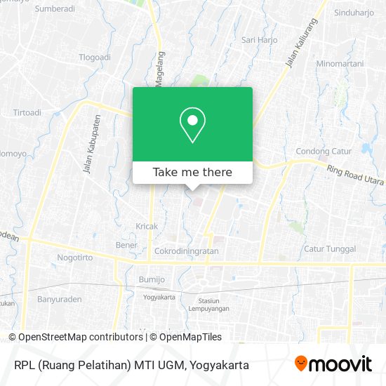 RPL (Ruang Pelatihan) MTI UGM map