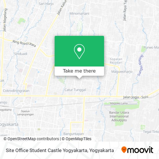 Site Office Student Castle Yogyakarta map