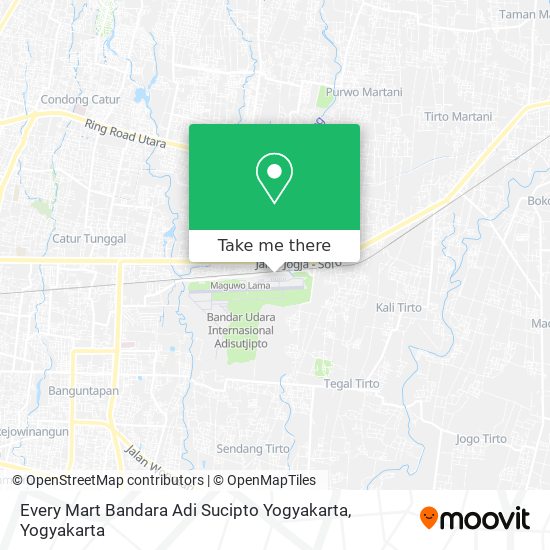 Every Mart Bandara Adi Sucipto Yogyakarta map