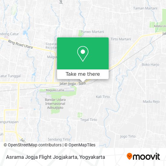 Asrama Jogja Flight Jogjakarta map