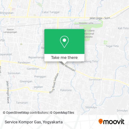 Service Kompor Gas map