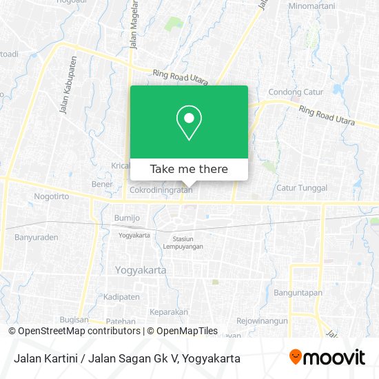 Jalan Kartini / Jalan Sagan Gk V map