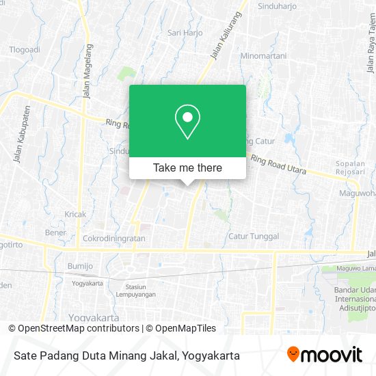 Sate Padang Duta Minang Jakal map