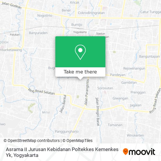 Asrama II Jurusan Kebidanan Poltekkes Kemenkes Yk map