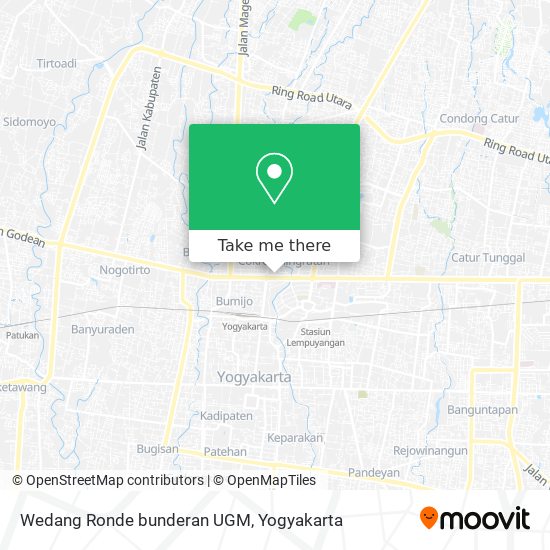 Wedang Ronde bunderan UGM map