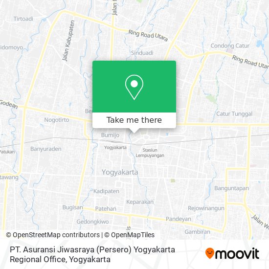 PT. Asuransi Jiwasraya (Persero) Yogyakarta Regional Office map