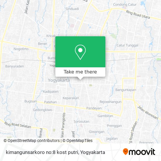 kimangunsarkoro no:8 kost putri map