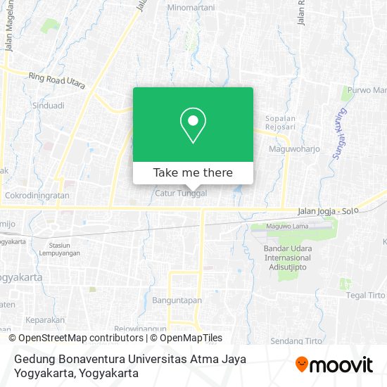 Gedung Bonaventura Universitas Atma Jaya Yogyakarta map