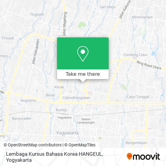 Lembaga Kursus Bahasa Korea HANGEUL map