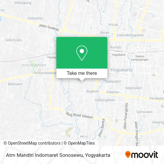 Atm Mandiri Indomaret Sonosewu map