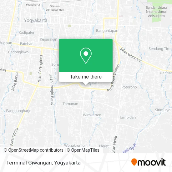 Terminal Giwangan map