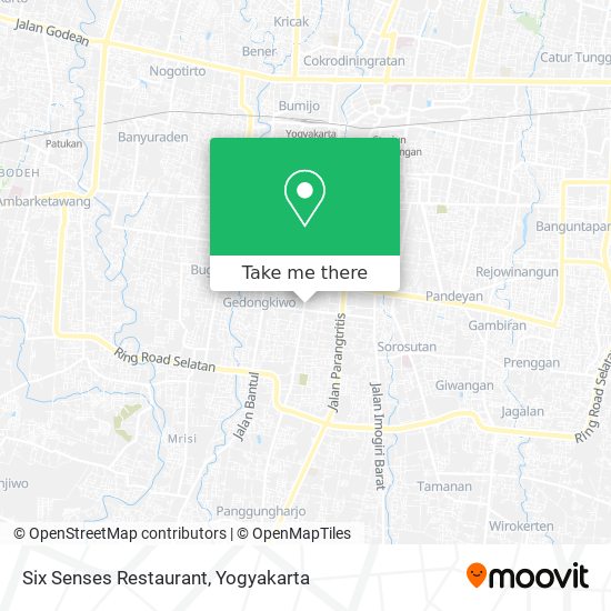 Six Senses Restaurant map
