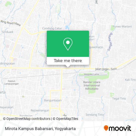 Mirota Kampus Babarsari map