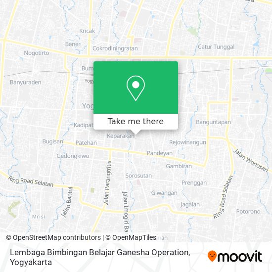 Lembaga Bimbingan Belajar Ganesha Operation map
