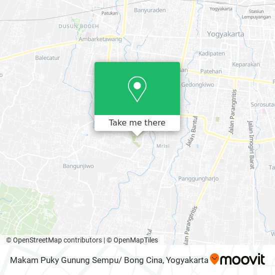 Makam Puky Gunung Sempu/ Bong Cina map