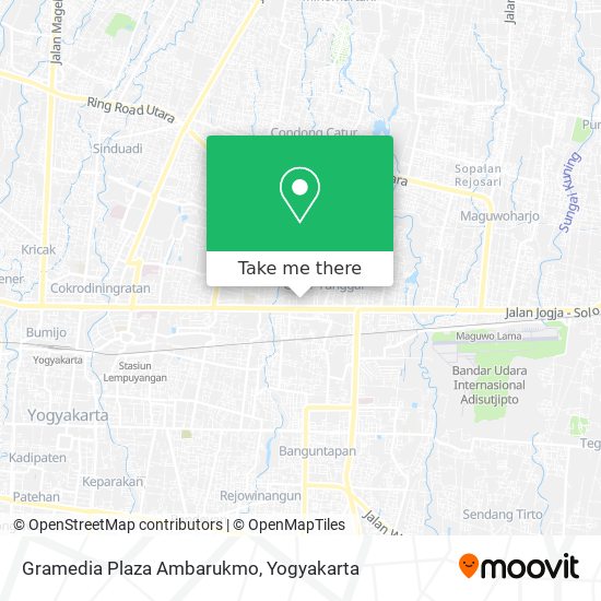 Gramedia Plaza Ambarukmo map