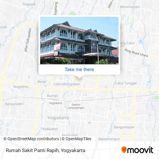 Rumah Sakit Panti Rapih map