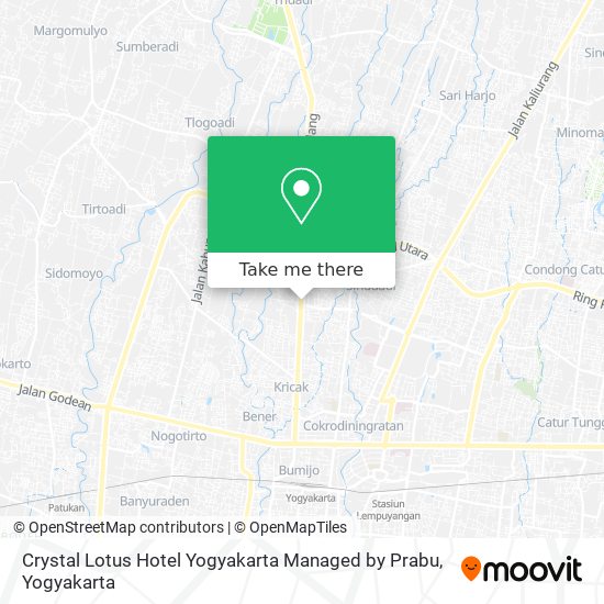 Crystal Lotus Hotel Yogyakarta Managed by Prabu map