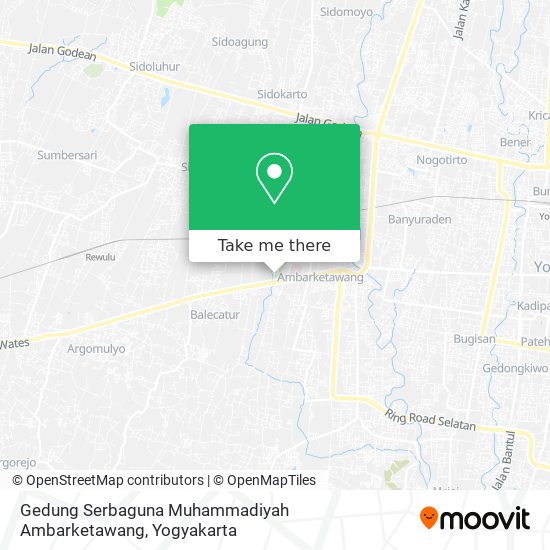 Gedung Serbaguna Muhammadiyah Ambarketawang map