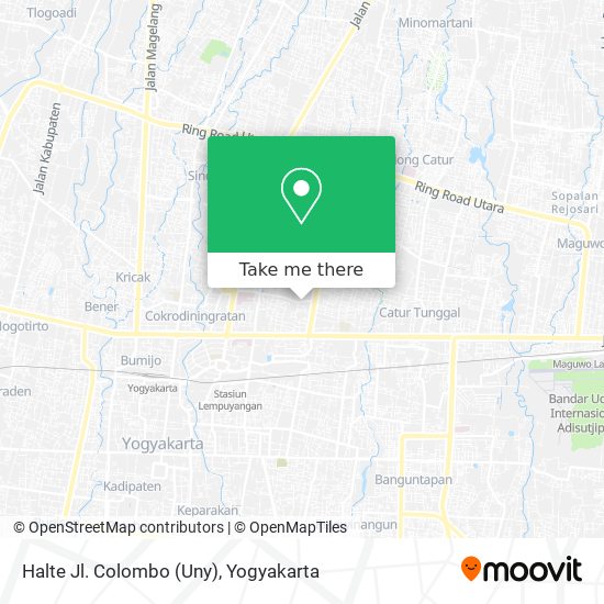 Halte Jl. Colombo (Uny) map