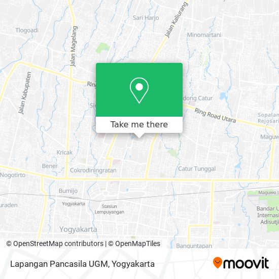 Lapangan Pancasila UGM map