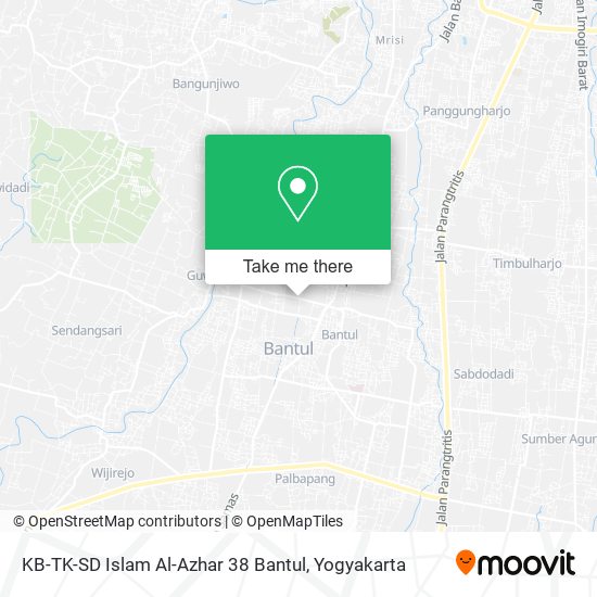 KB-TK-SD Islam Al-Azhar 38 Bantul map