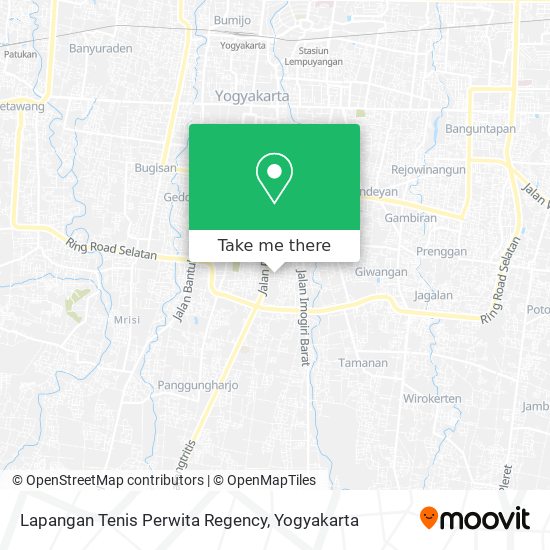 Lapangan Tenis Perwita Regency map