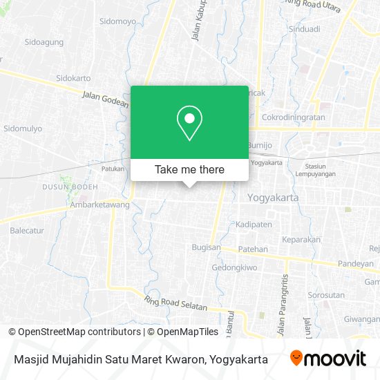 Masjid Mujahidin Satu Maret Kwaron map