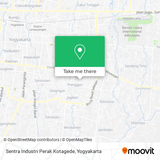 Sentra Industri Perak Kotagede map