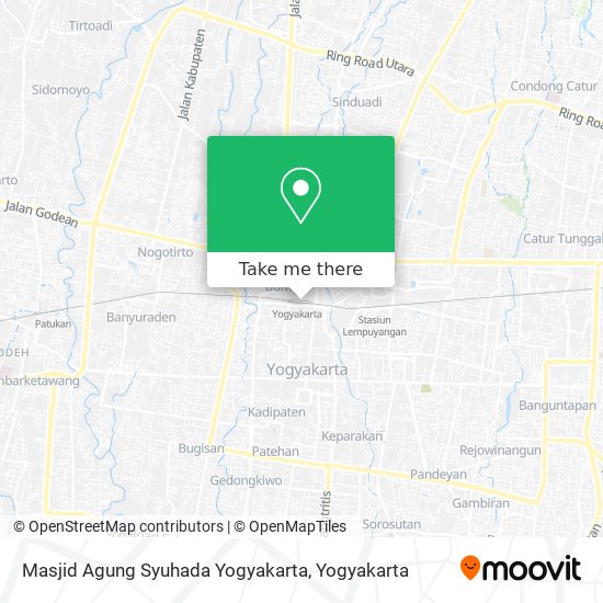 Masjid Agung Syuhada Yogyakarta map