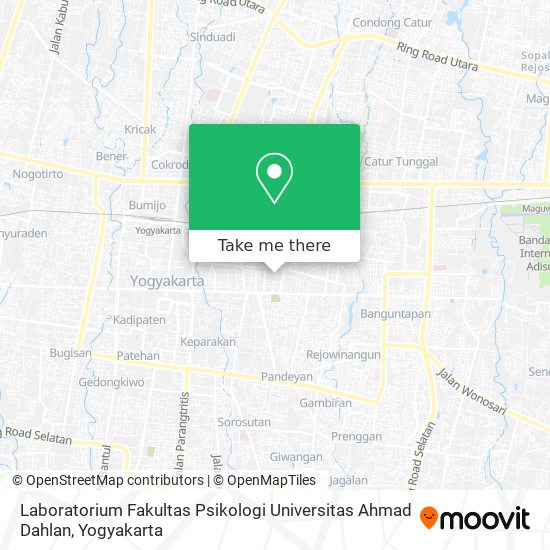 Laboratorium Fakultas Psikologi Universitas Ahmad Dahlan map