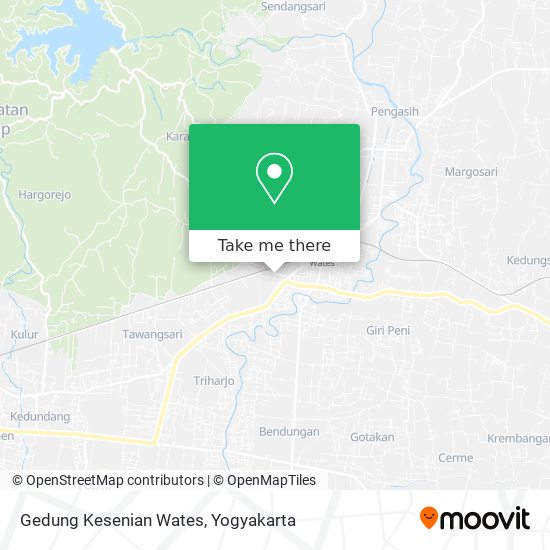 Gedung Kesenian Wates map