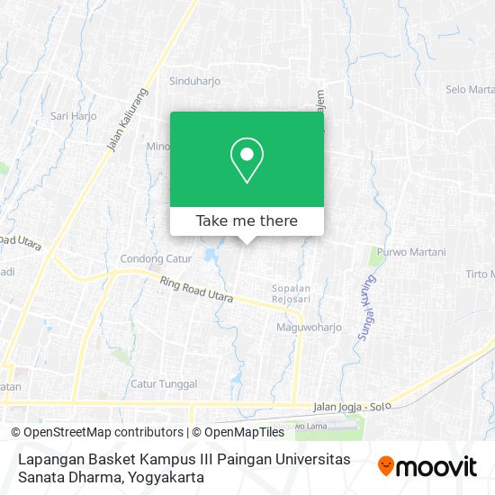 Lapangan Basket Kampus III Paingan Universitas Sanata Dharma map