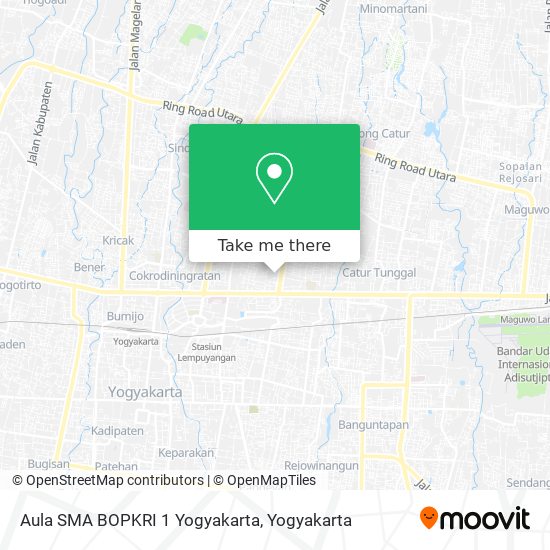 Aula SMA BOPKRI 1 Yogyakarta map
