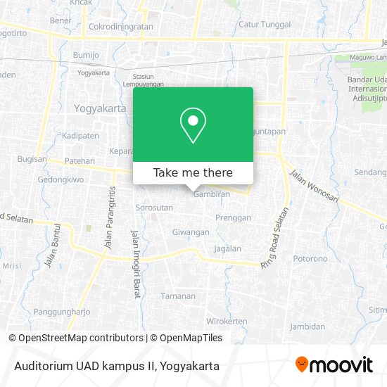 Auditorium UAD kampus II map