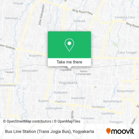 Bus Line Station (Trans Jogja Bus) map