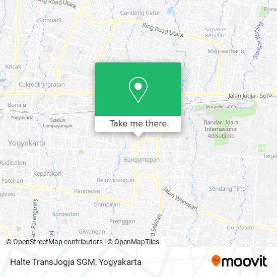 Halte TransJogja SGM map