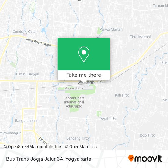 Bus Trans Jogja Jalur 3A map