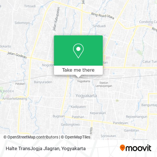 Halte TransJogja Jlagran map