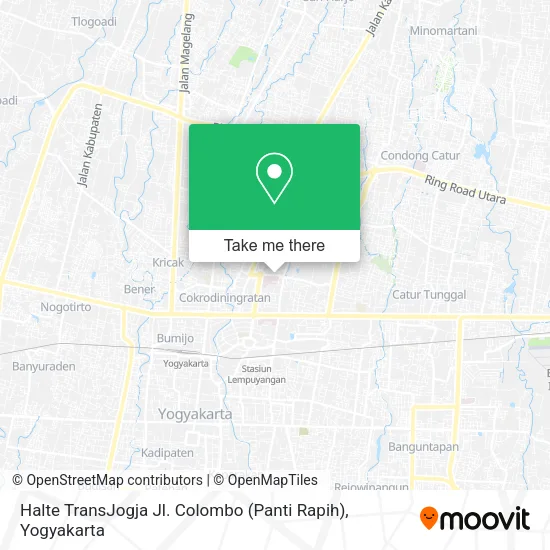 Halte TransJogja Jl. Colombo (Panti Rapih) map