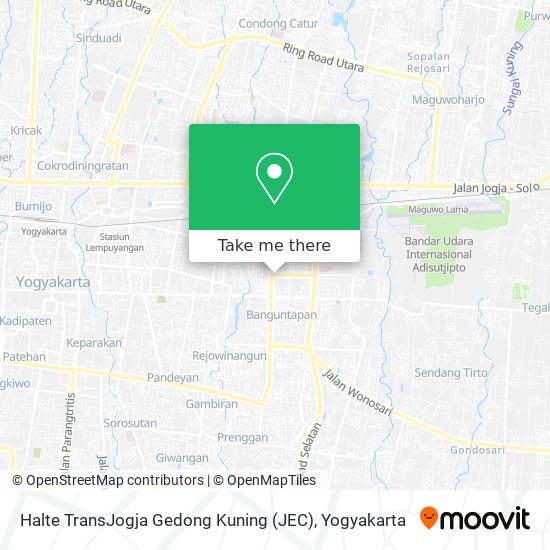 Halte TransJogja Gedong Kuning (JEC) map