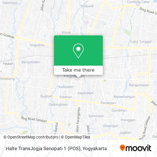 Halte TransJogja Senopati 1 (POS) map