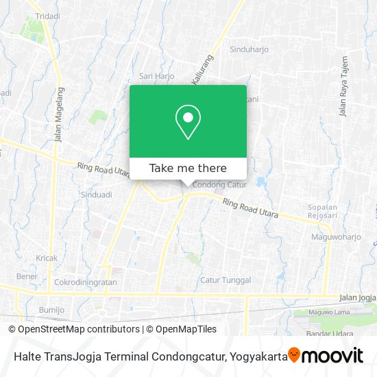 Halte TransJogja Terminal Condongcatur map