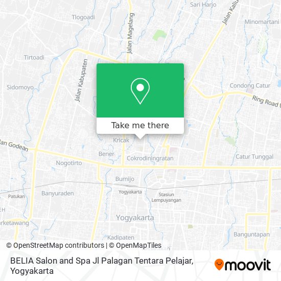 BELIA Salon and Spa Jl Palagan Tentara Pelajar map