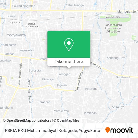 RSKIA PKU Muhammadiyah Kotagede map