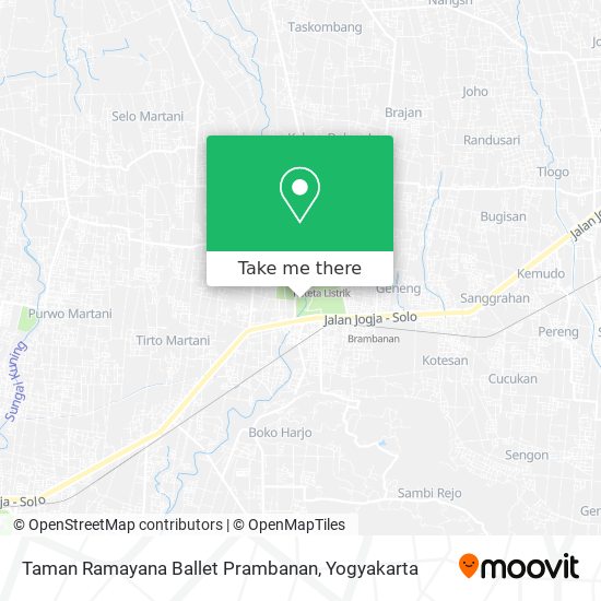 Taman Ramayana Ballet Prambanan map