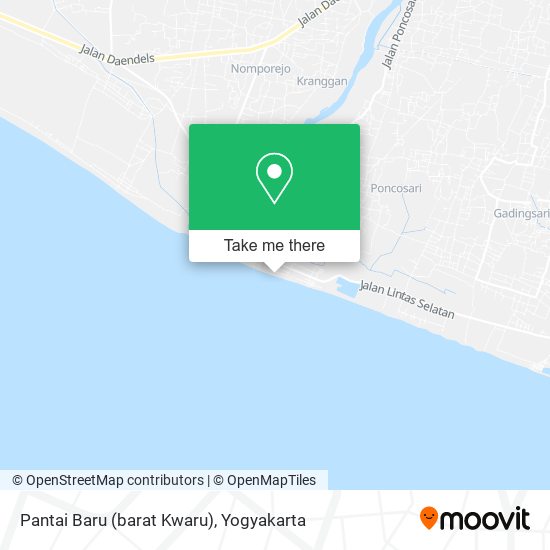 Pantai Baru (barat Kwaru) map